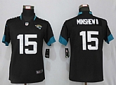 Women Nike Jaguars 15 Gardner Minshew II Black Vapor Untouchable Limited Jersey,baseball caps,new era cap wholesale,wholesale hats